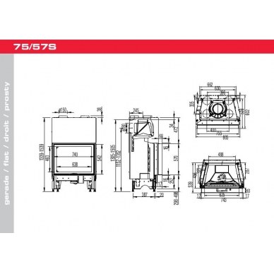 Austroflamm 75/57 S 2.0 Flat 2