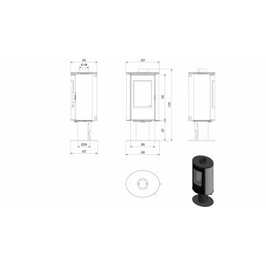 Kratki AB S/NO Glass Kafel pasukama 4