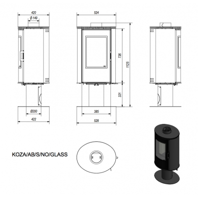 Kratki AB S/NO Glass pasukama 5