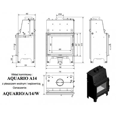 Kratki Aquario A 14KW PW 4