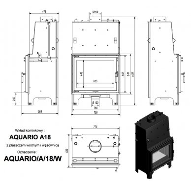 Kratki Aquario A 18KW PW 4