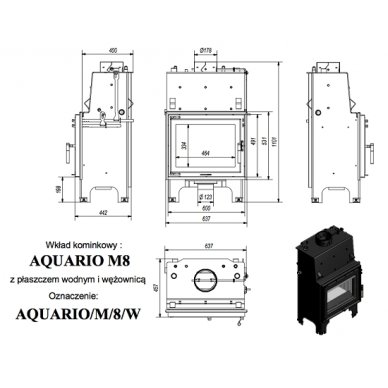 Kratki Aquario M 8KW PW 4