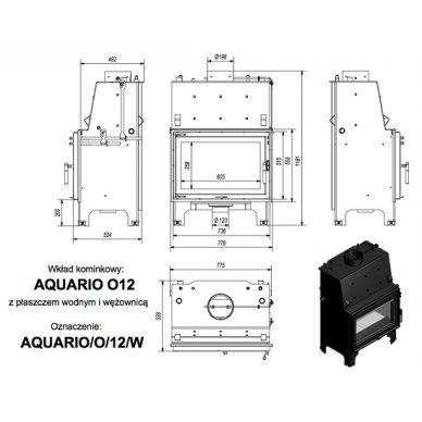 Kratki Aquario O 12KW PW 4