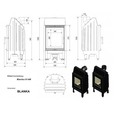 Kratki Blanka 8KW 2