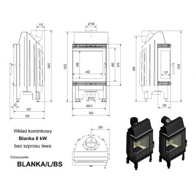 Kratki Blanka L/BS 8KW 4