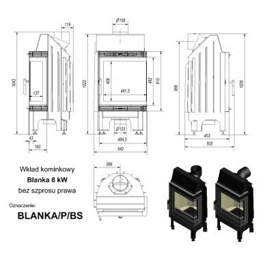 Kratki Blanka P/BS 8KW 4