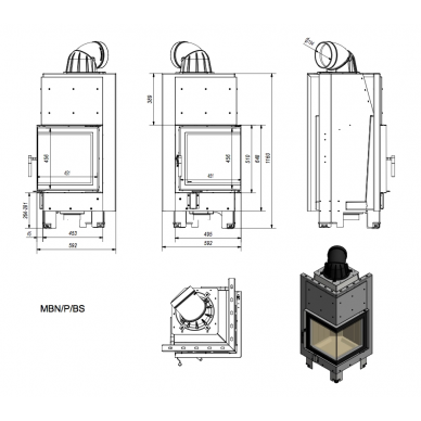 Kratki MBN 680 P/BS 8KW 5