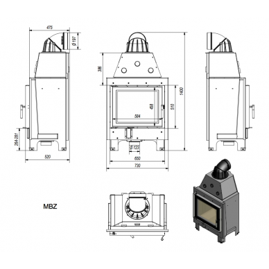 Kratki MBZ 13KW 5