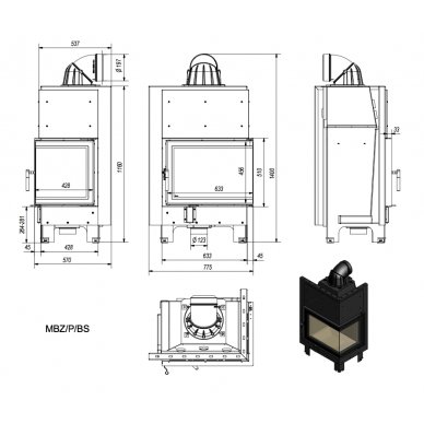 Kratki MBZ P/BS 13KW 6